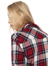 Zara V-NECK CHECK SHIRT